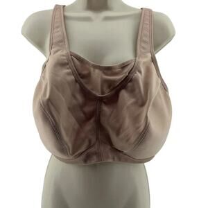 Glamorise No Bounce Cami Wire Free Sports Bra 1066 Beige  44D